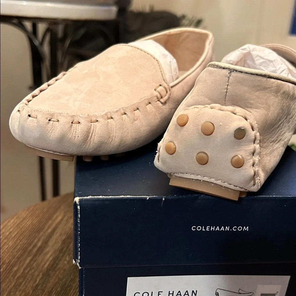 Cole Haan Light Tan Loafers - Picture 2 of 4